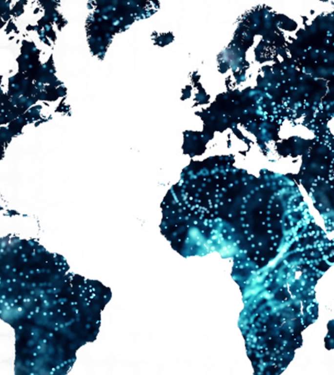 世界地图竖版竖屏全息数字化信息化