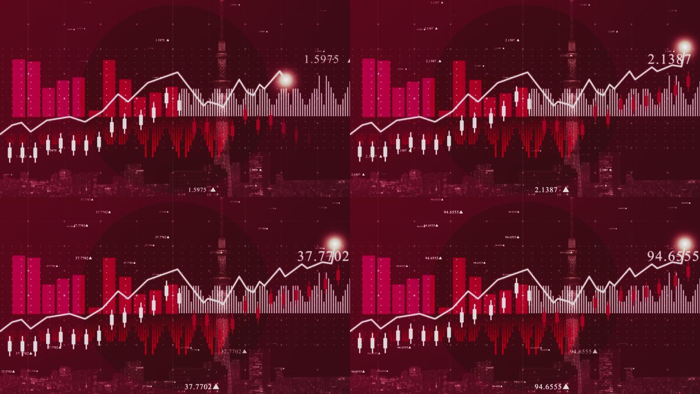 金融图表背景图片增长汇率测量