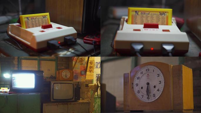 八十年代游戏机电视钟表电扇