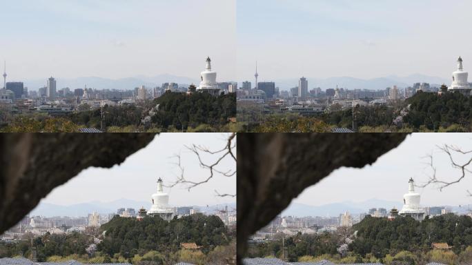 北京西山白塔不同景别4K原版