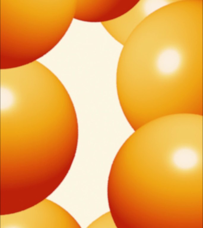 橙色抽象球气球