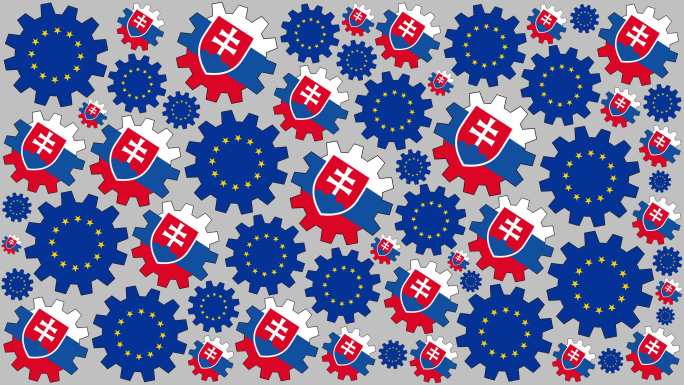 斯洛伐克国旗背景特效动画合成元素图形