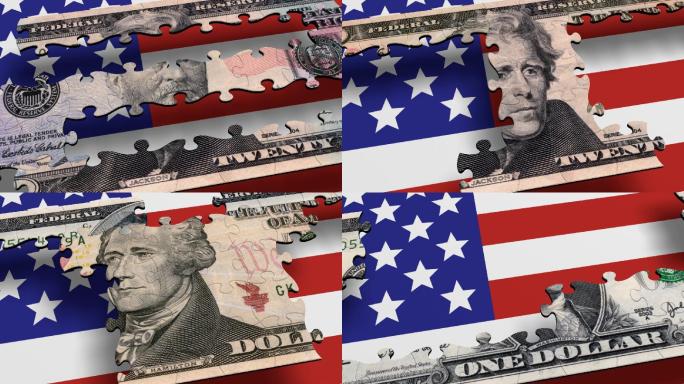 美国货币难题特效视频