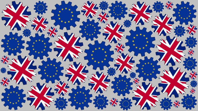 欧盟旗帜背景象征欧盟的符号欧盟旗帜动画欧