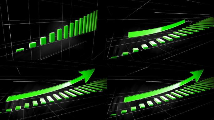增加图表变成楼梯上涨发展进步