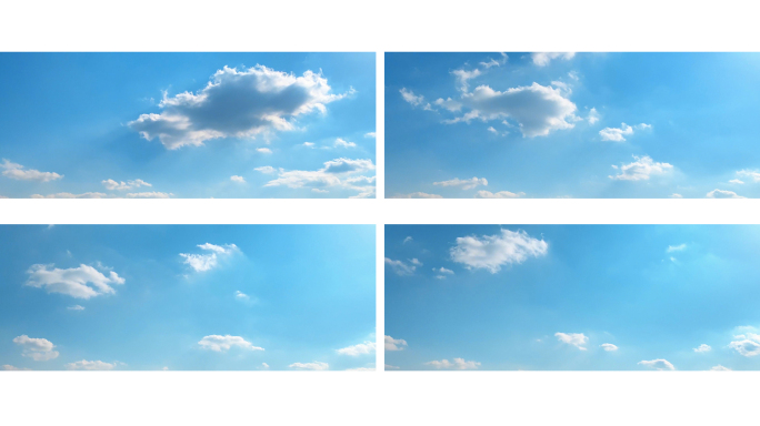 【宽屏天空】蓝天白云治愈温暖晴空阳光云朵