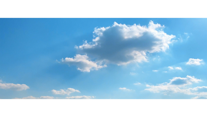 【宽屏天空】蓝天白云治愈温暖晴空阳光云朵