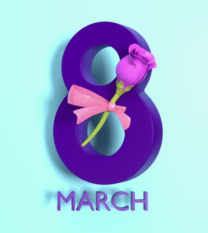 3月8日国际妇女节庆祝活动贺卡