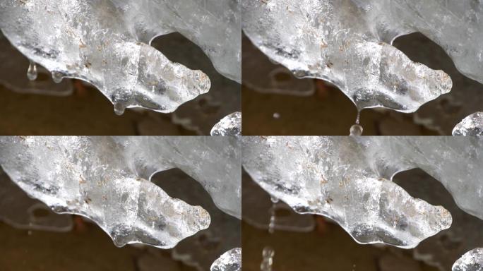 冰融化滴水