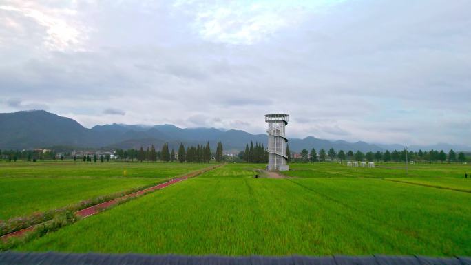 5.4k金华东阳横店湖溪镇田野山云雾航拍