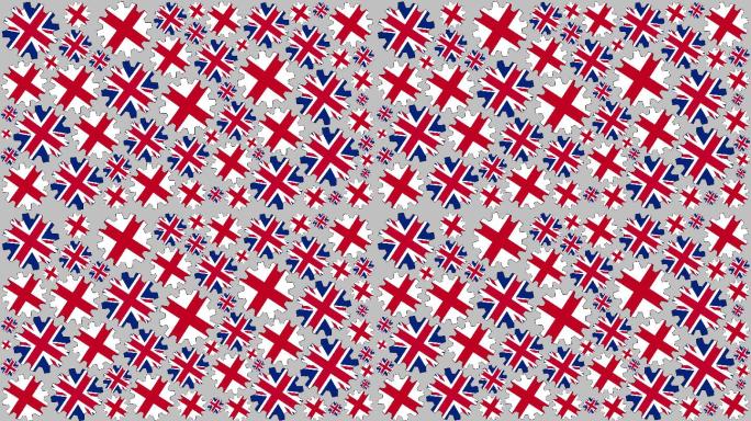 英国国旗背景视频素材动态纹理抽象概念