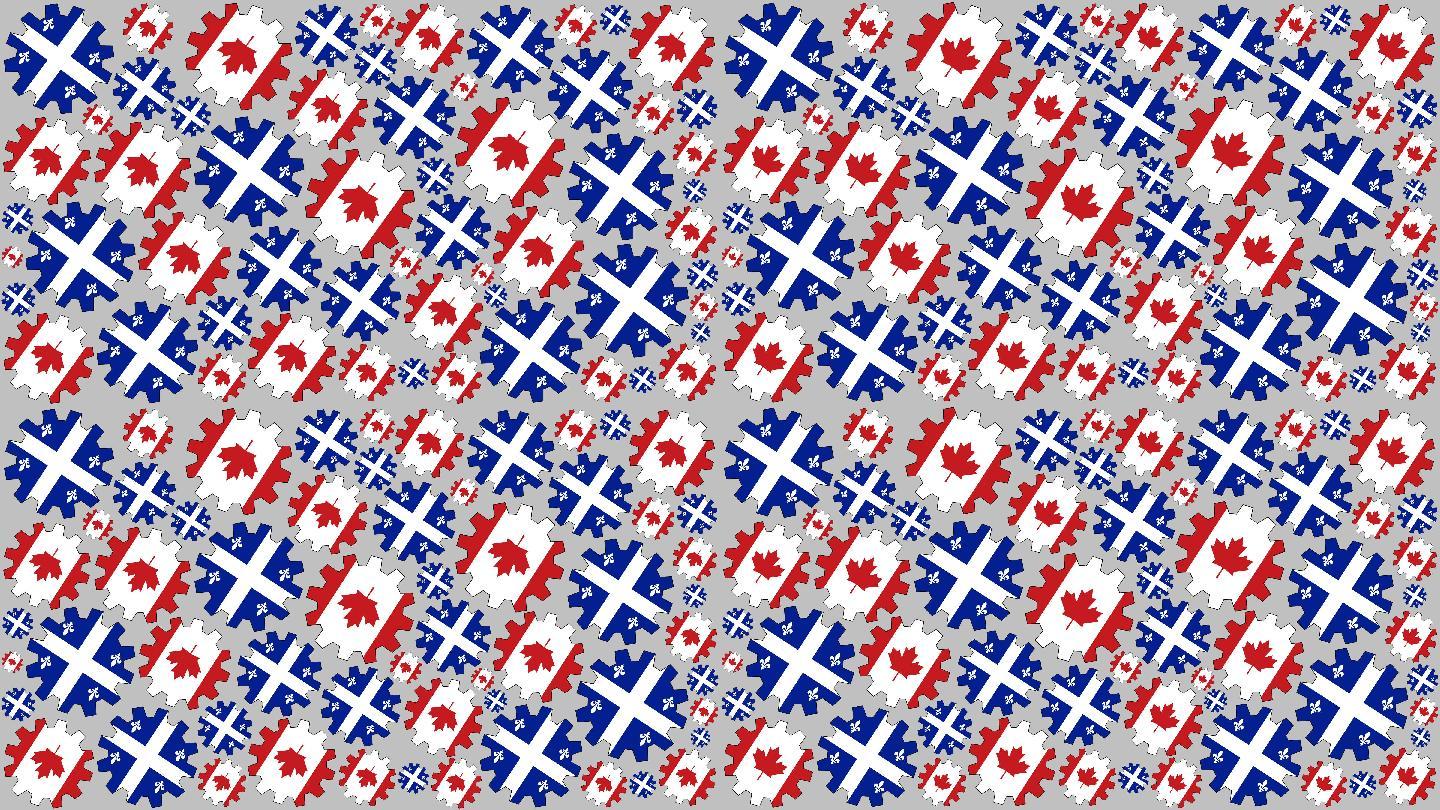 加拿大国旗背景视频素材动态纹理抽象概念