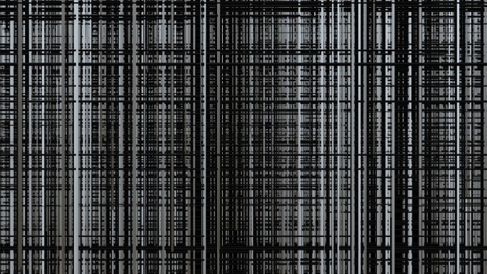 【4K时尚背景】黑白抽象线条穿插炫酷空间