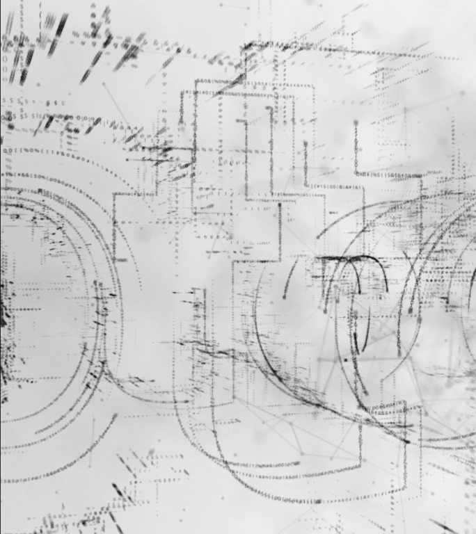 数字抽象背景特效视频复古