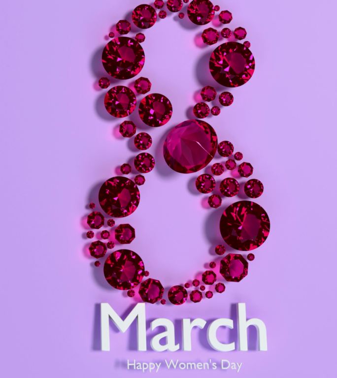 3月8日国际妇女节庆祝活动贺卡
