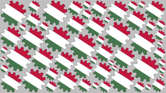 匈牙利国旗背景视频素材动态纹理抽象概念