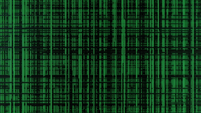 【4K时尚背景】绿黑抽象立体编织穿插空间