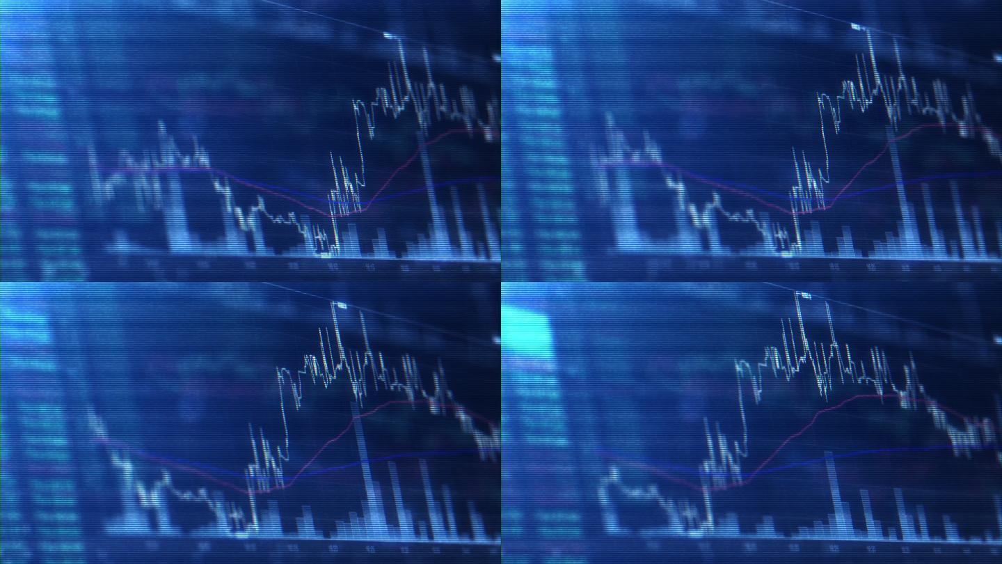 金融交易图表交易个股统计股标视频素材