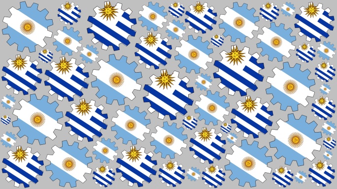 阿根廷和乌拉圭国旗背景
