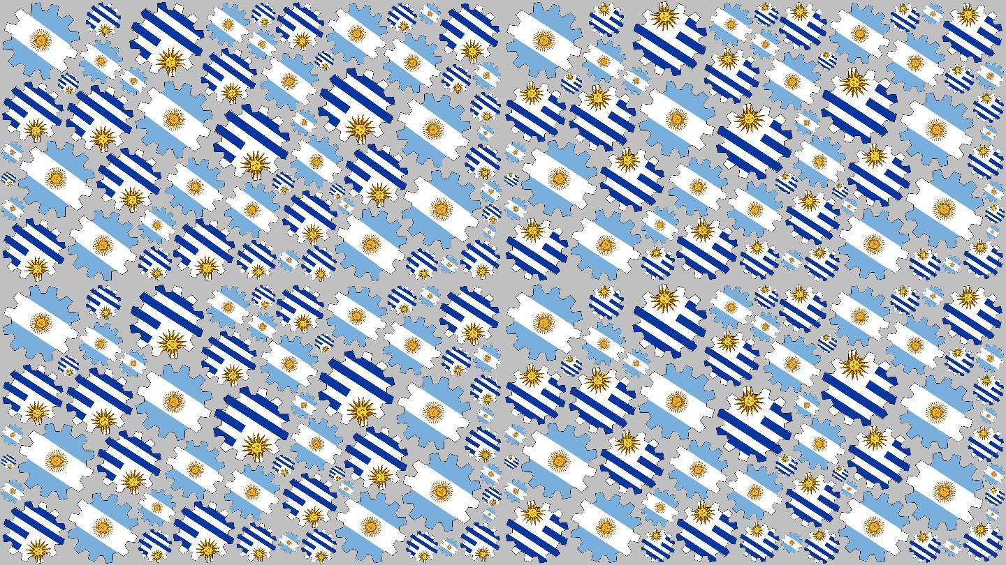 阿根廷和乌拉圭国旗背景