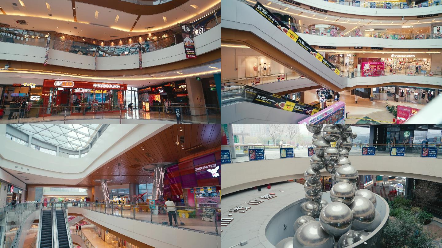 商场购物中心大型高级商业楼内部展示