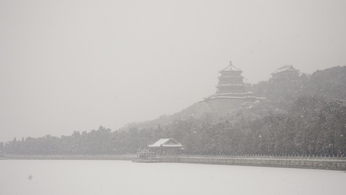 【4K】北京颐和园大雪02-日景空镜