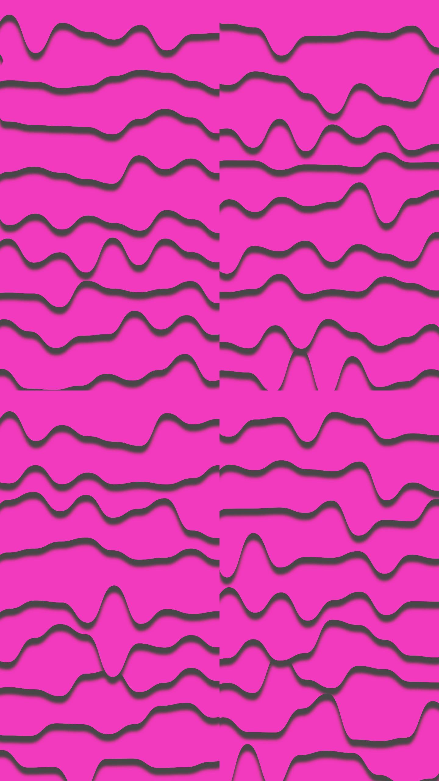 4k粉色抽象摇摆线背景