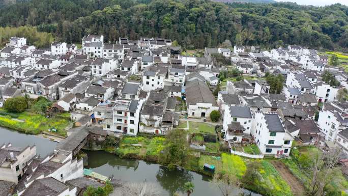 4K航拍江西省上饶市婺源思溪延村风景区