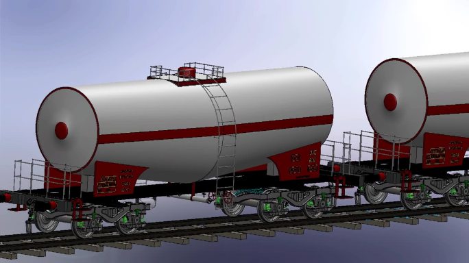 油管列车四边面模型模板