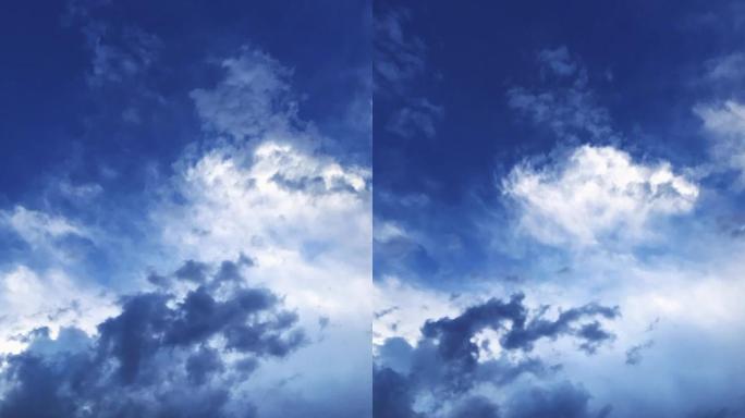 日落云的时间推移魔幻云天空蓝色云层