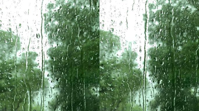 窗外的雨滴