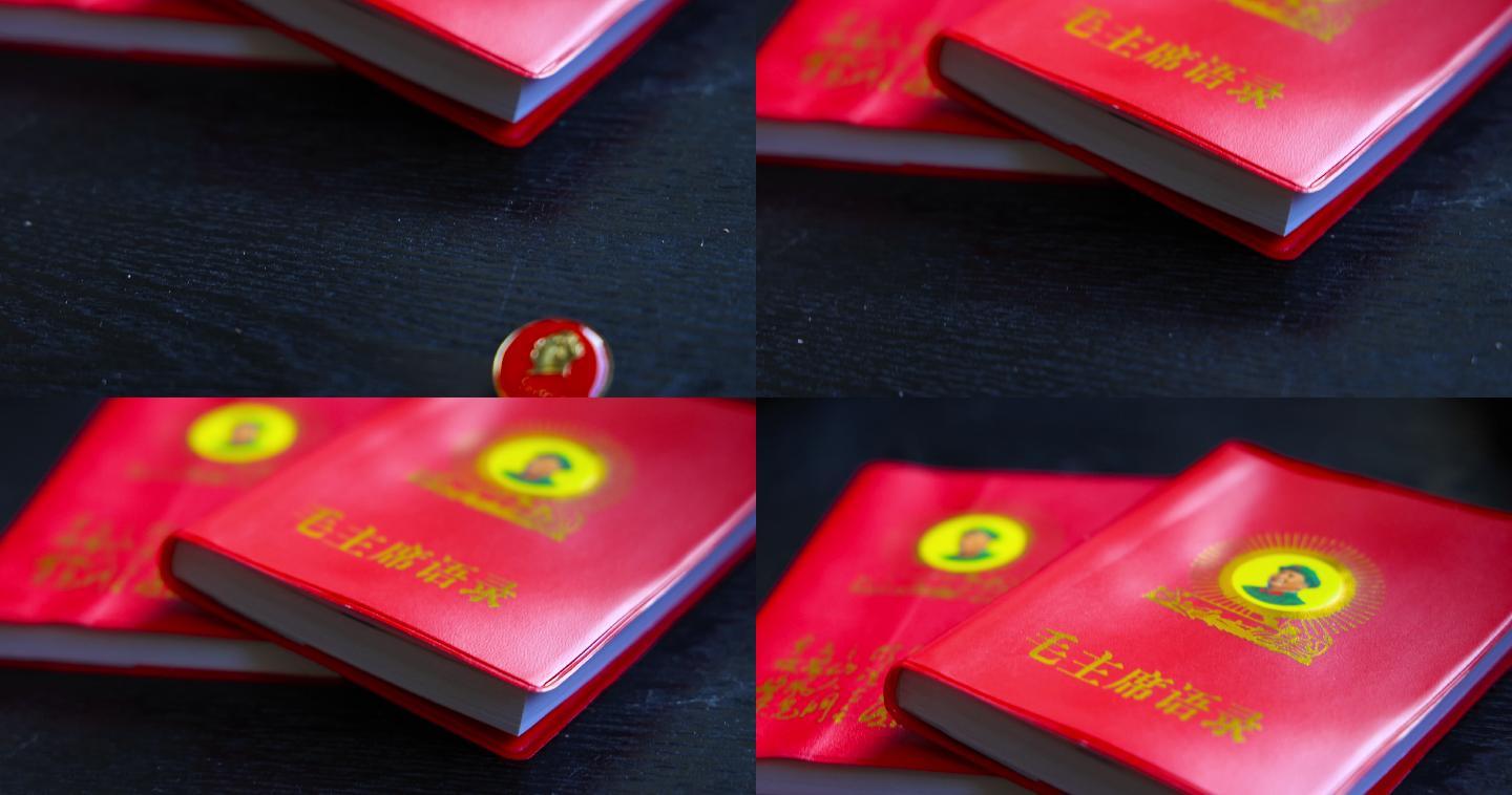 语录 红色 像章 庄严 为人民服务