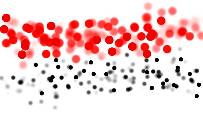 红色和黑色斑点动画