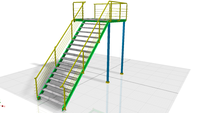楼梯四边面格式 OBJ 通用
