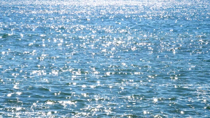 波光粼粼的海水水波反光水波湖面海面