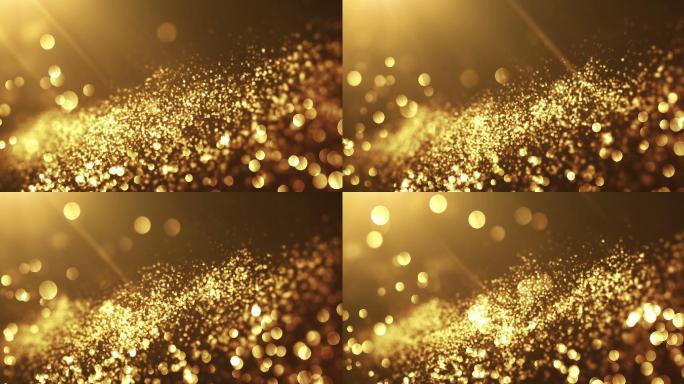 金色粒子背景夜总会闪闪发光表演
