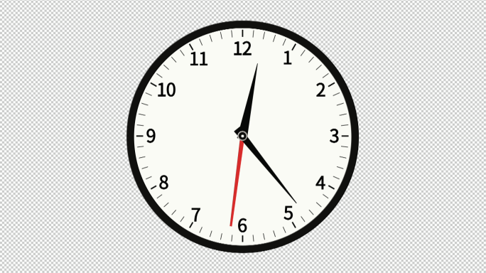 钟表12小时快速旋转6分钟版 1