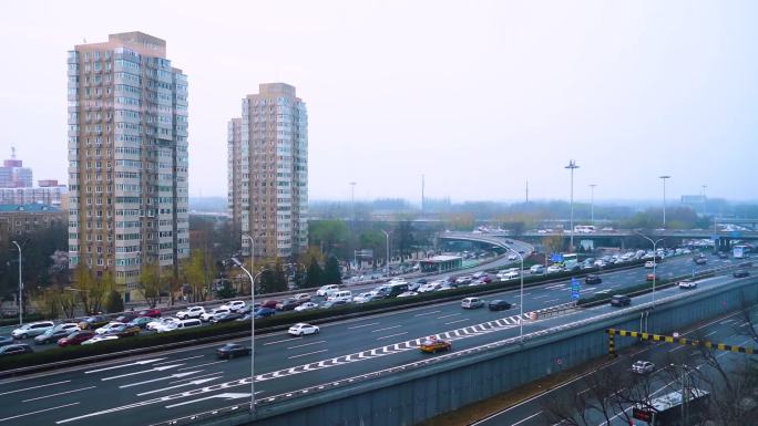 车流 延时 四环路 海淀 交通