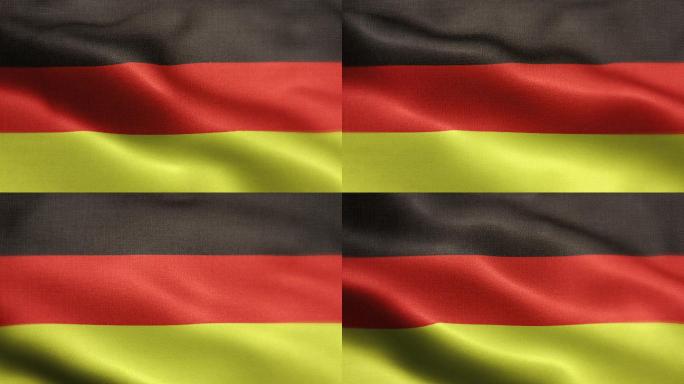 德国国旗动画旗飘扬