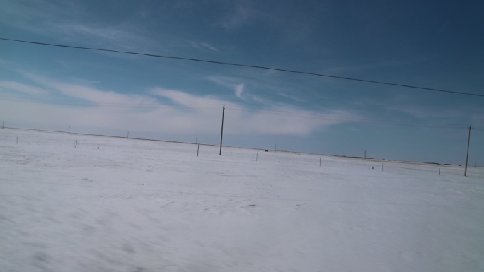 雪后呼伦贝尔草原