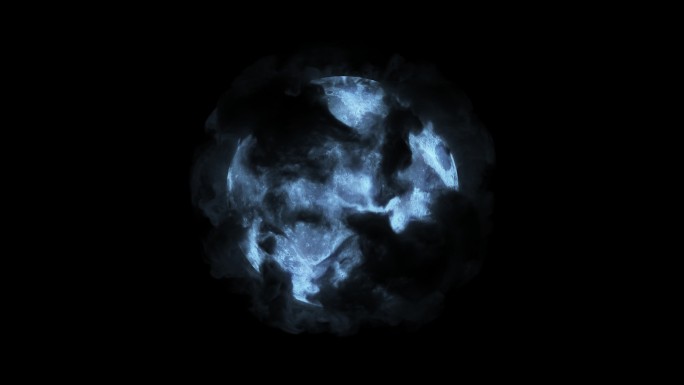 黑色烟雾特效动画合成元素光效