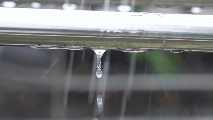 意境雨滴视频素材