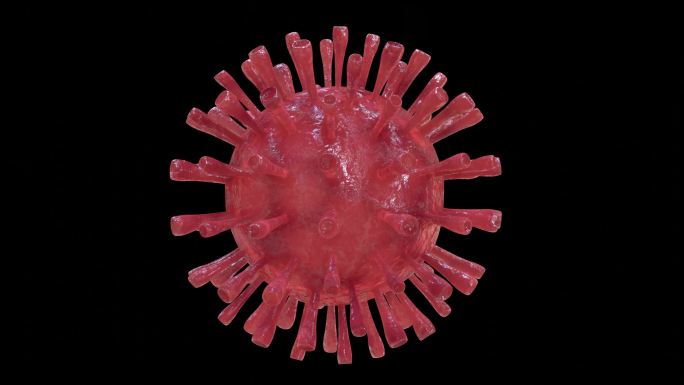 冠状病毒3D栏目抽象