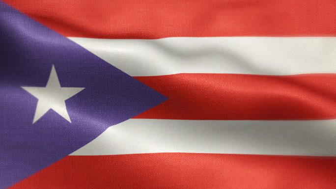 波多黎各国旗动画背景舞台背景栏目
