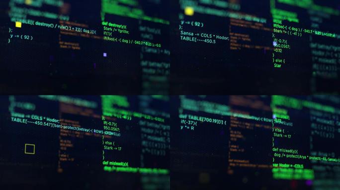 程序代码背景黑客病毒入侵破解字符串