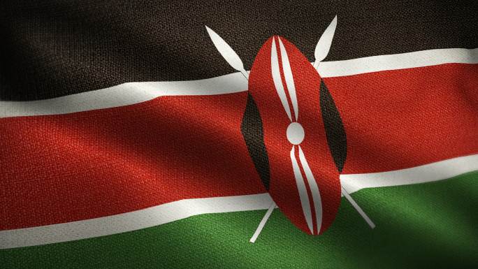 肯尼亚国旗动画素材视频元素