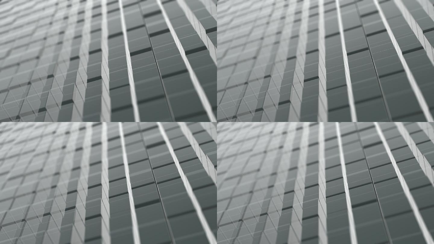 灰色背景抽象方形立方体素材方形立方体