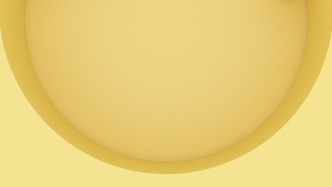 黄色圆圈旋转圆球抽象VJ