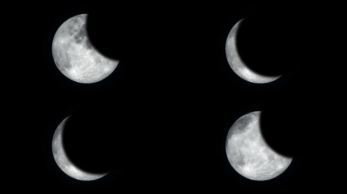 4K月食月亮变化