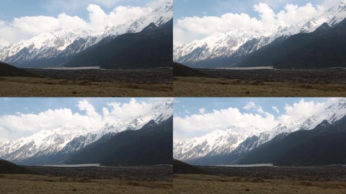 喜马拉雅 雪山 蓝天 白云 山峰